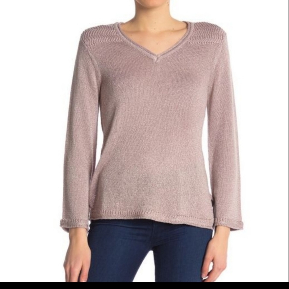 Democracy Metallic Knit Sweater - Picture 1 of 4